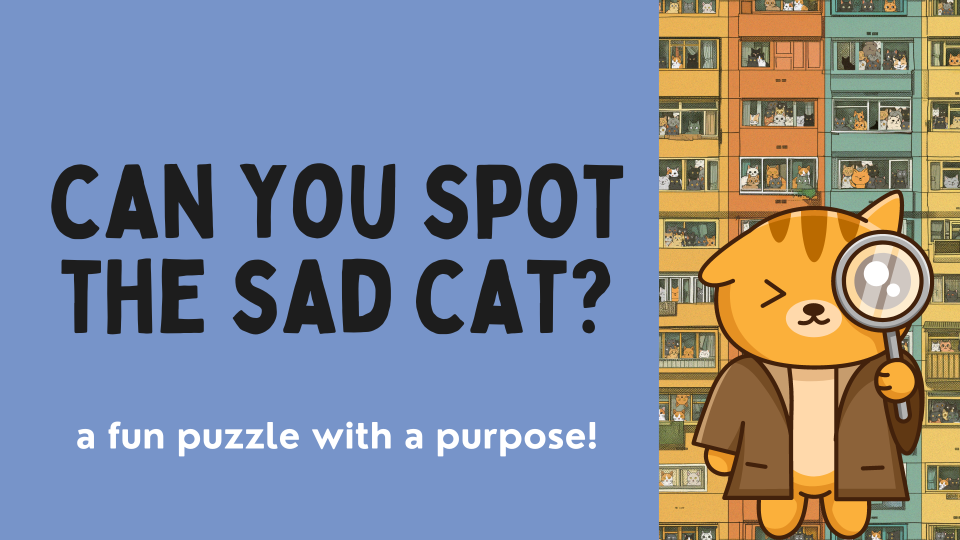 Take the SAD CAT Puzzle Challenge