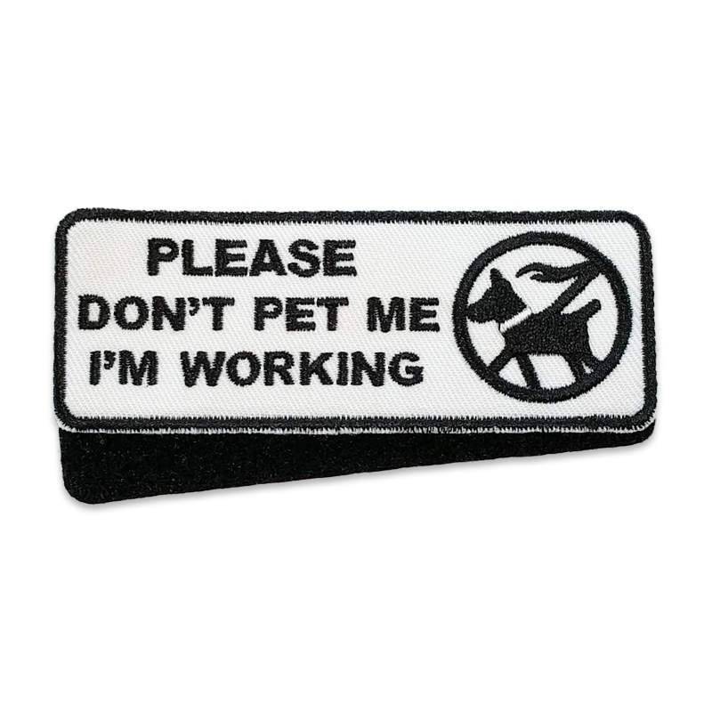 "Do Not Pet" Velcro Patches (2)